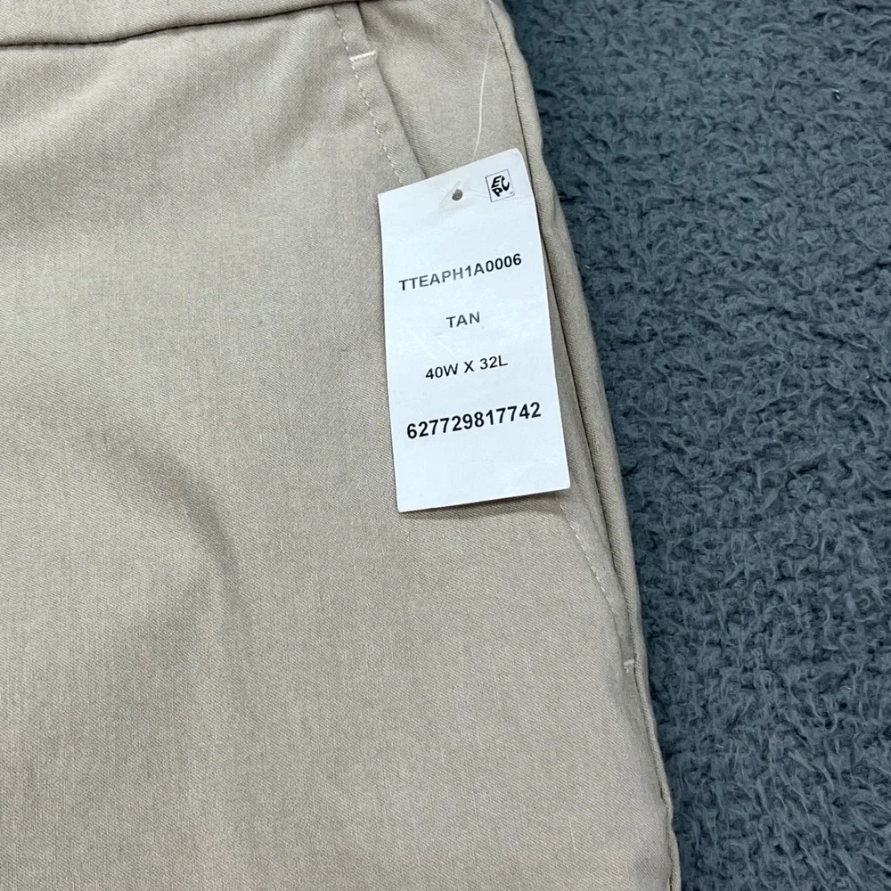 Tommy Hilfiger TH Flex Tan Pants Mens 40x32 Straight Fit Stretch NEW‎